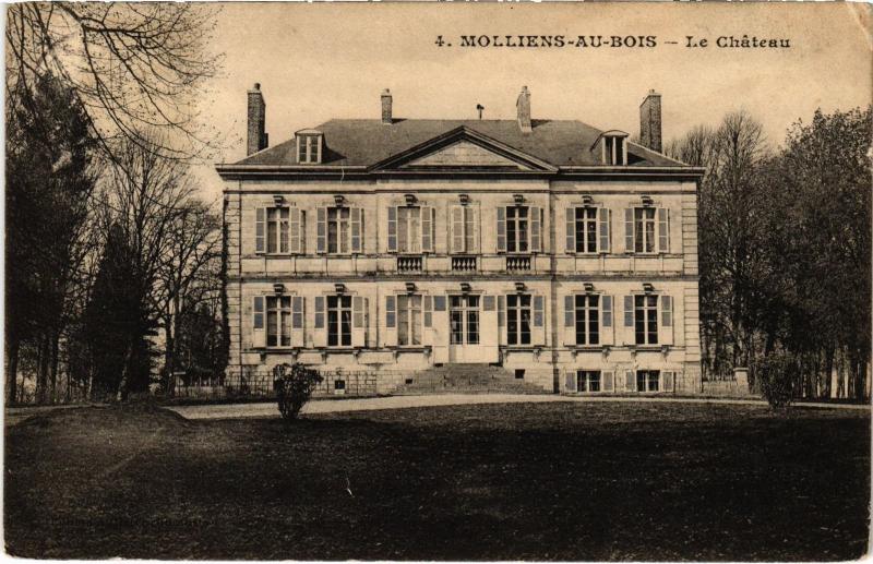 Carte postale ancienne Molliens le chateau