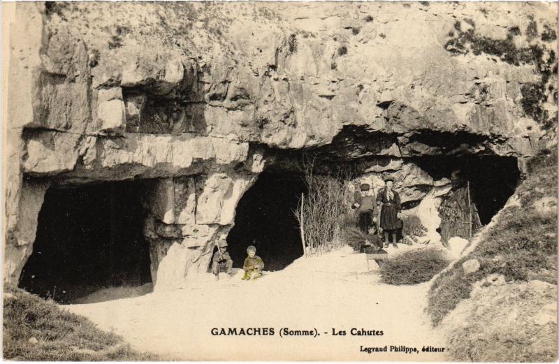 Carte postale ancienne Gamaches les Cahutes à Gamaches