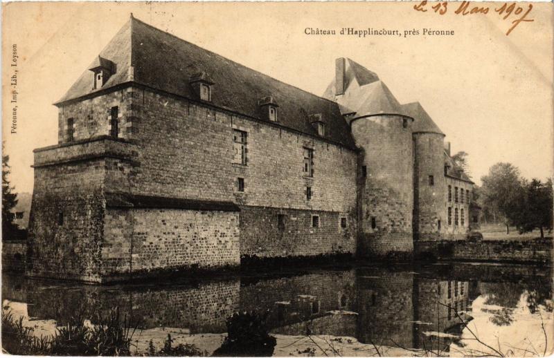 Carte postale ancienne Happlincourt le chateau