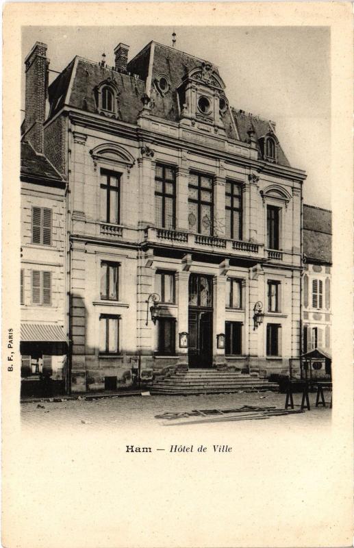 Carte postale ancienne Ham Hotel de Ville
