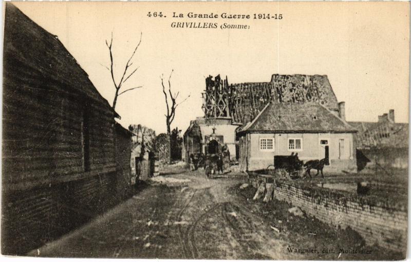 Carte postale ancienne Grivillers à Grivillers