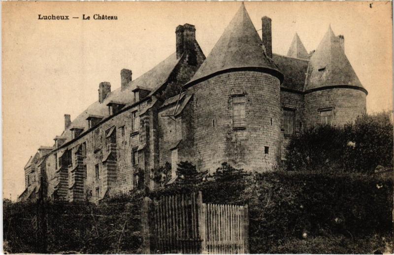 Carte postale ancienne Lucheux le chateau à Lucheux