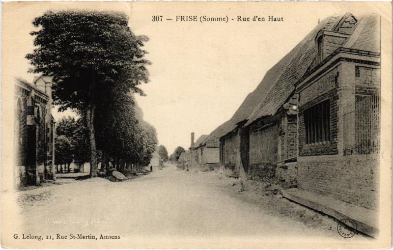 Carte postale ancienne Frise Rue d'en Haut à Frise
