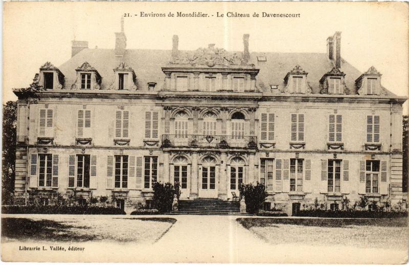 Carte postale ancienne Davenescourt le chateau à Davenescourt