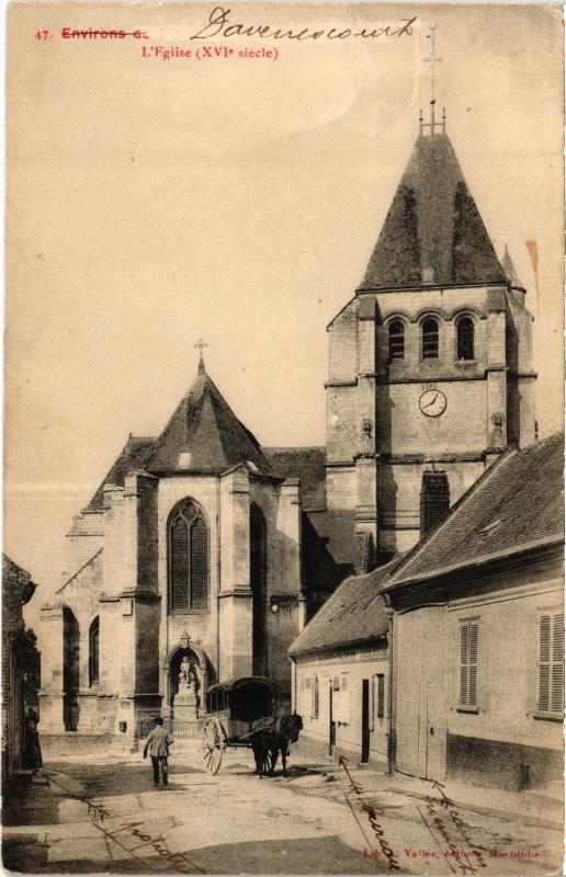 Carte postale ancienne Davenescourt eglise à Davenescourt