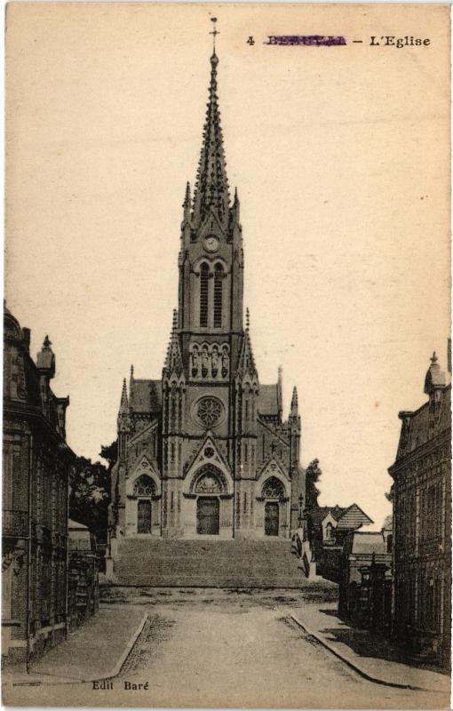 Carte postale ancienne Beauval eglise à Beauval