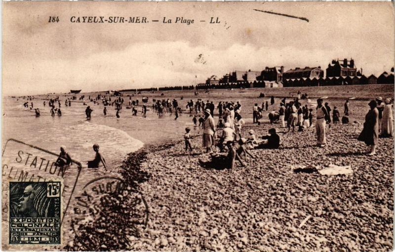 Carte postale ancienne Cayeux la plage