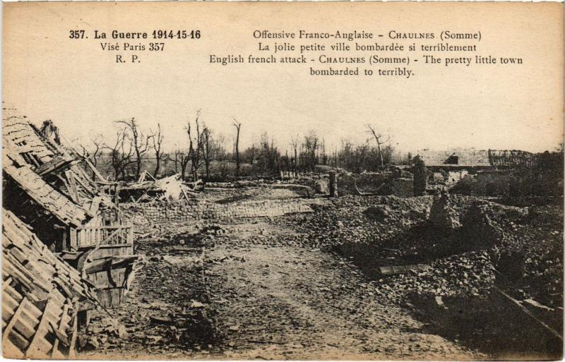 Carte postale ancienne Chaulnes Jolie petite village à Chaulnes