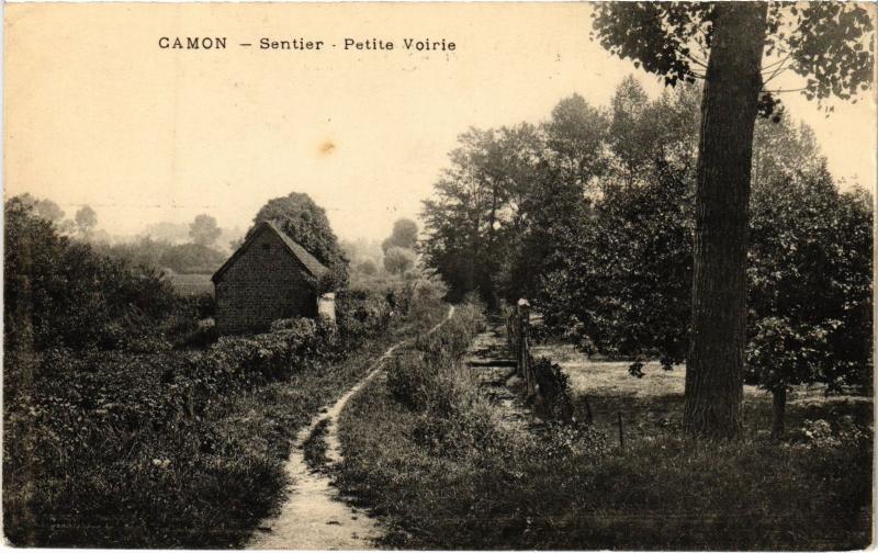 Carte postale ancienne Camon Sentier, Petite Voirie à Camon