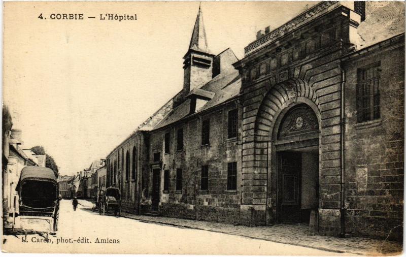 Carte postale ancienne Corbie Hopital à Corbie