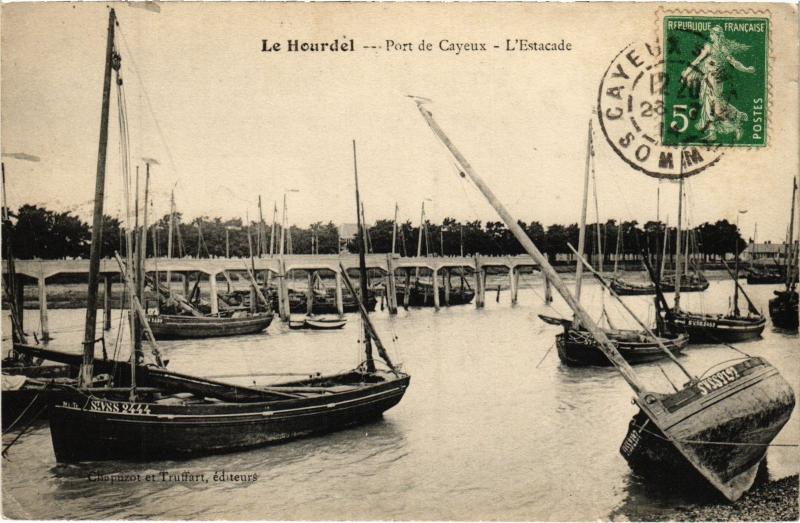 Carte postale ancienne Le Hourdel Estacade