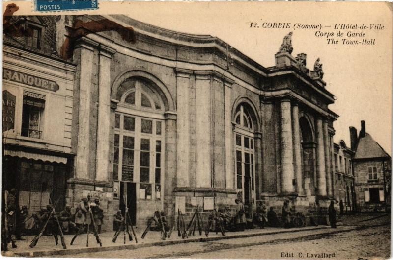 Carte postale ancienne Corbie Hotel de Ville à Corbie