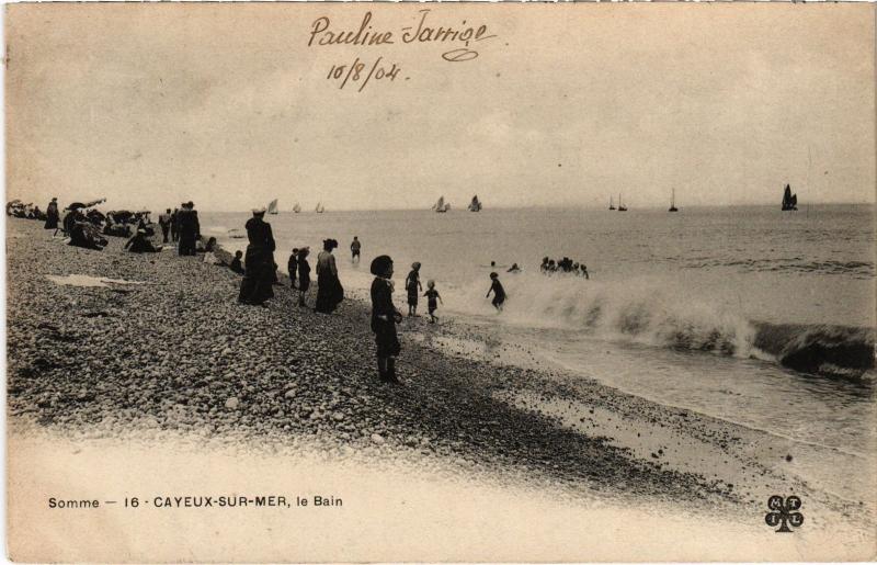 Carte postale ancienne Cayeux le bain