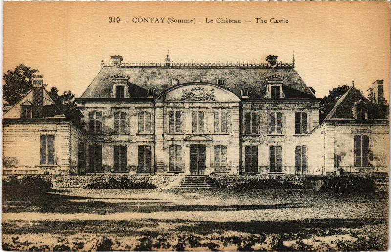 Carte postale ancienne Contay le chateau à Contay