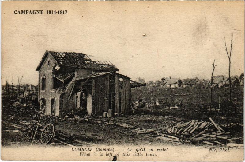 Carte postale ancienne Combles à Combles
