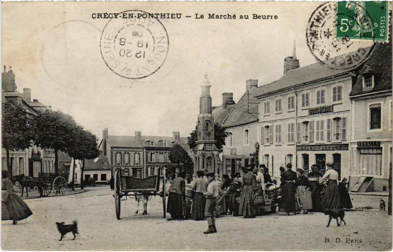 Carte postale ancienne Crecy le marche