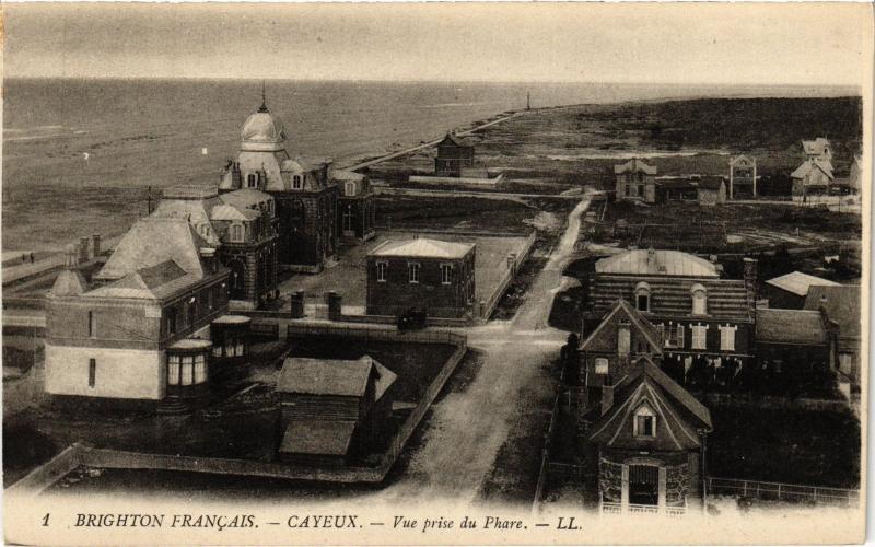 Carte postale ancienne Cayeux vue prise du phare