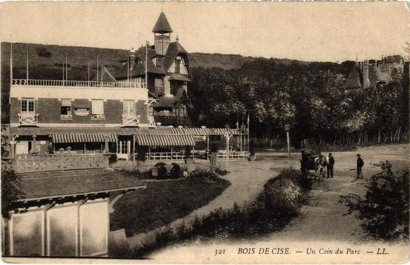 Carte postale ancienne Bois de Cise un coin du parc