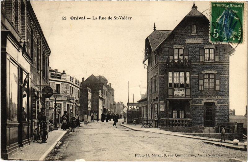 Carte postale ancienne Onival Rue de Saint-Valery