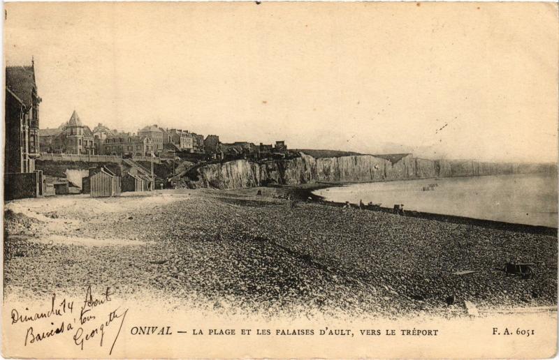 Carte postale ancienne Onival la plage