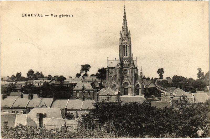 Carte postale ancienne Beauval vue generale à Beauval