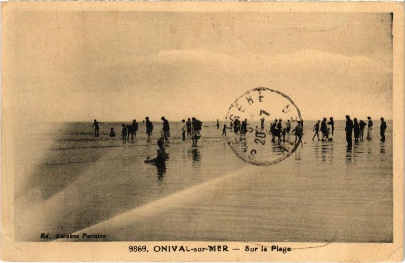 Carte postale ancienne Onival sur la Plage