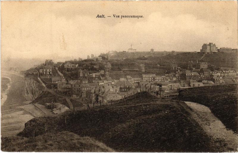 Carte postale ancienne Ault vue panoramique