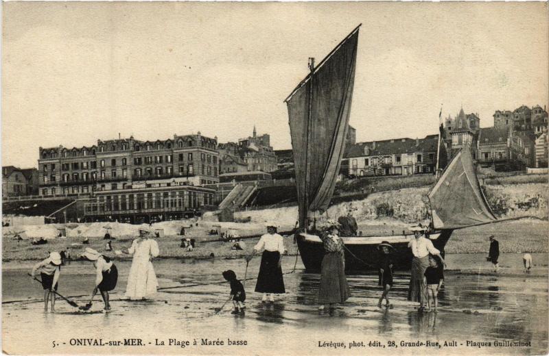 Carte postale ancienne Onival la plage