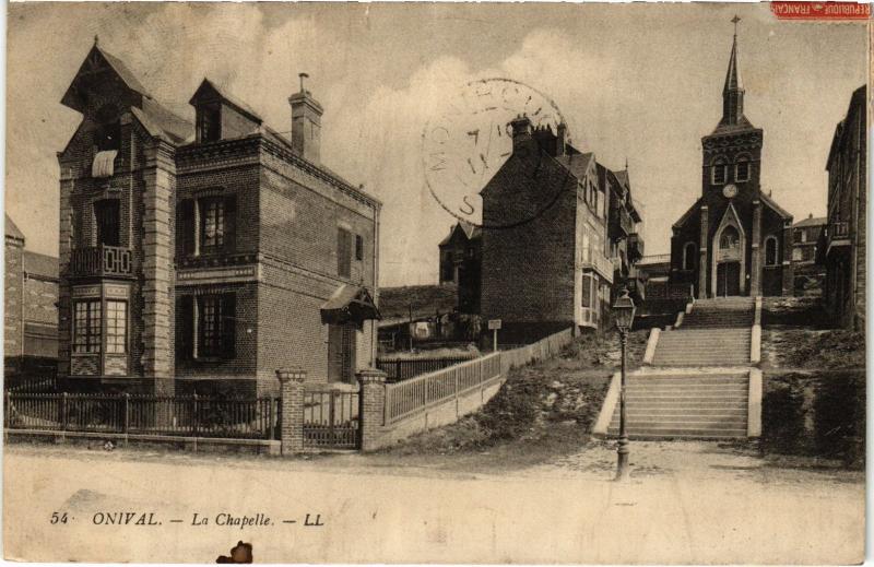 Carte postale ancienne Onival la chapelle