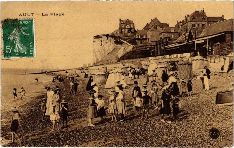 Carte postale ancienne Ault la plage