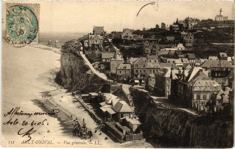 Carte postale ancienne Ault vue generale
