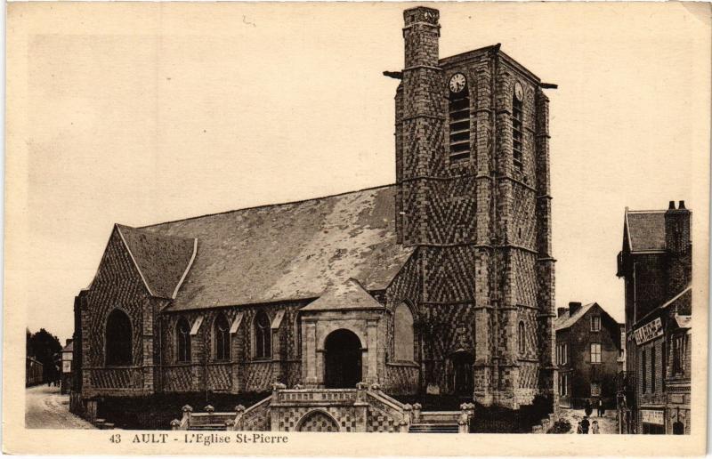 Carte postale ancienne Ault Eglise Saint-Pierre