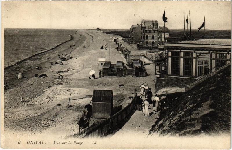 Carte postale ancienne Onival vue sur la Plage