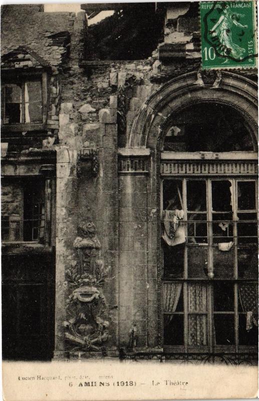 Carte postale ancienne Amiens le theatre à Amiens