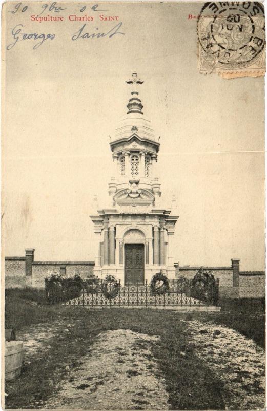 Carte postale ancienne Sepulture Charles Saint