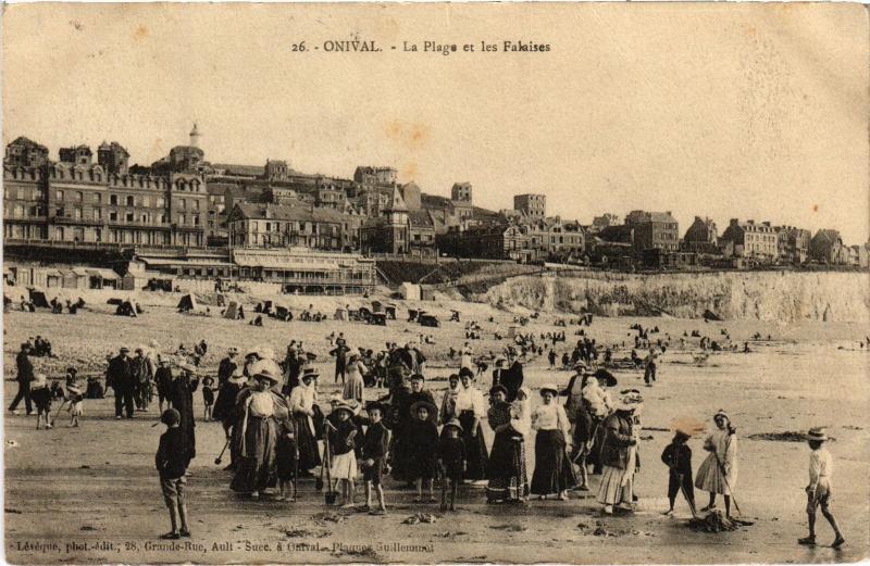 Carte postale ancienne Onival la plage