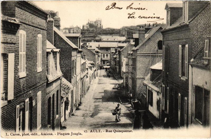 Carte postale ancienne Ault Rue Quinquerue