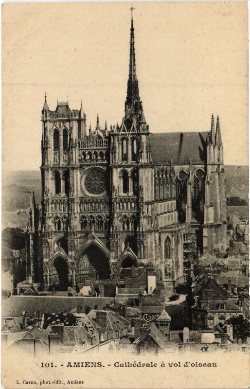 Carte postale ancienne Amiens la cathedrale à Amiens