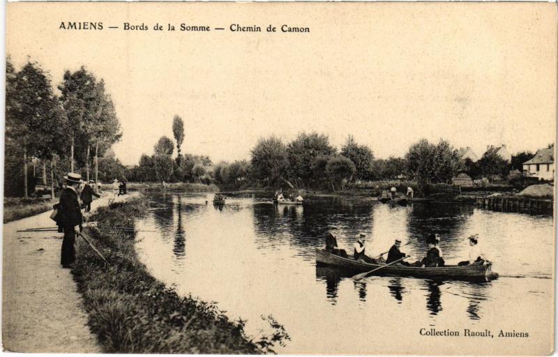 Carte postale ancienne Amiens Chemin de Camon à Amiens