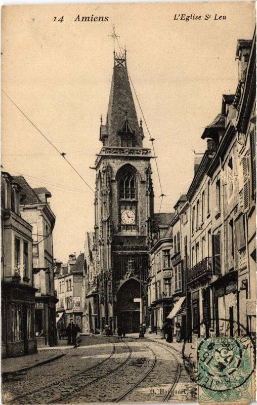 Carte postale ancienne Amiens Eglise Saint-Leu à Amiens