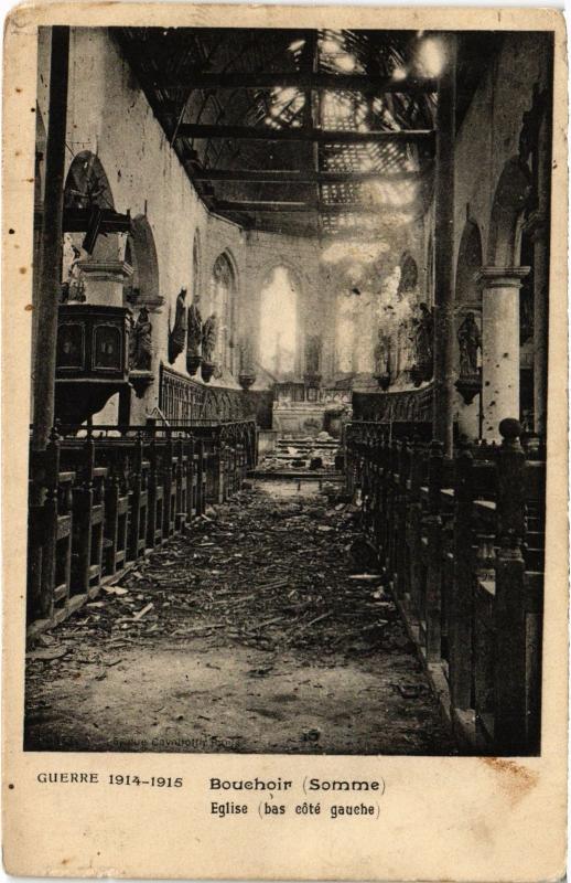 Carte postale ancienne Bouchoir eglise à Bouchoir