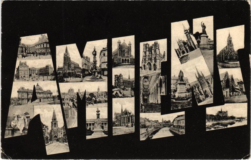 Carte postale ancienne Amiens souvenir à Amiens