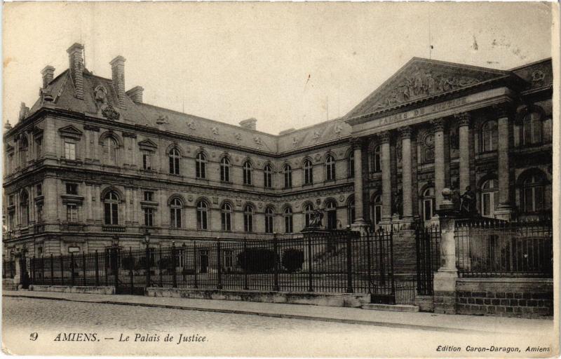 Carte postale ancienne Amiens Palais de Justice à Amiens