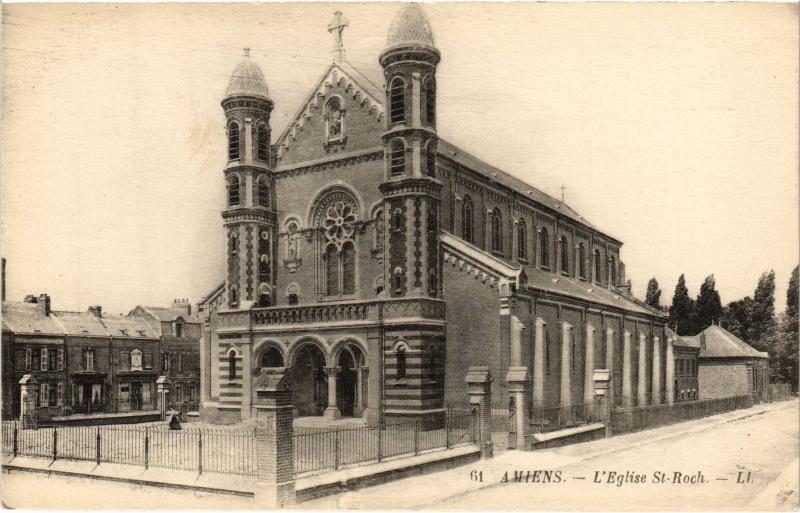 Carte postale ancienne Amiens Eglise Saint-Roch à Amiens