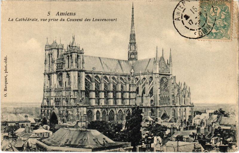 Carte postale ancienne Amiens la cathedrale à Amiens
