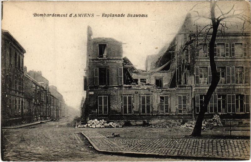 Carte postale ancienne Amiens Esplanade Beauvais à Amiens