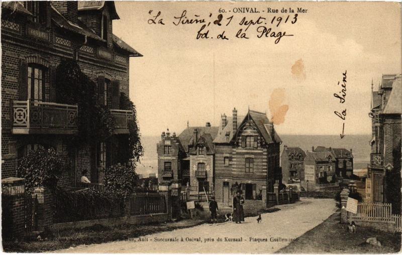 Carte postale ancienne Onival Rue de la Mer