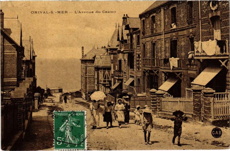 Carte postale ancienne Onival Avenue du Casino