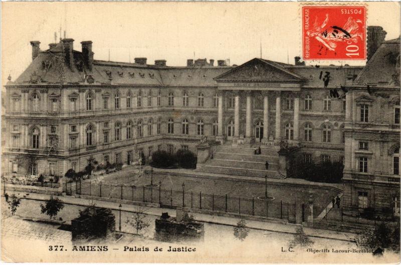 Carte postale ancienne Amiens Palais de Justice à Amiens
