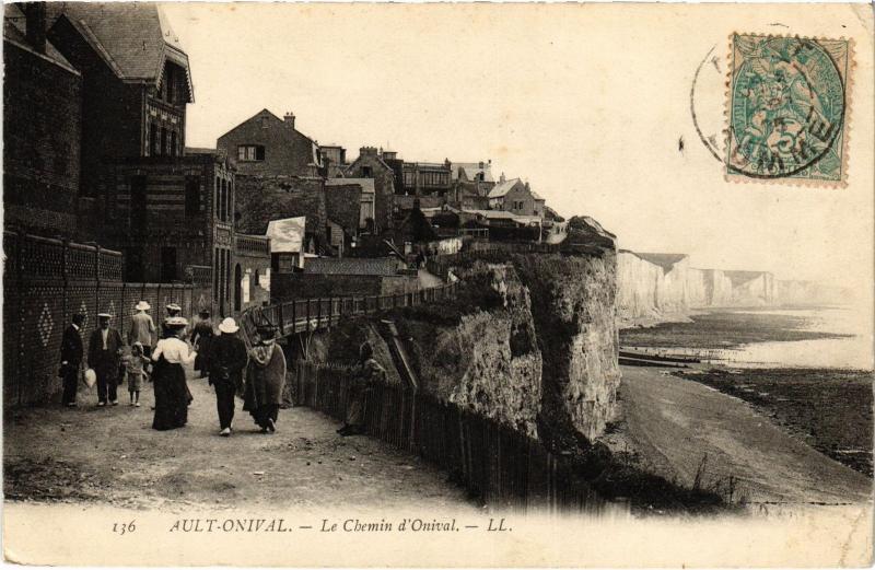 Carte postale ancienne Ault Chemin d'Onival